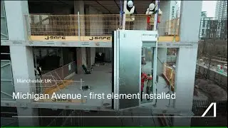 Michigan Avenue Tower 2 - first element installed