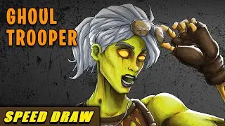How I Draw Ghoul Trooper Skin from Fortnite | Speed draw | Speedpaint