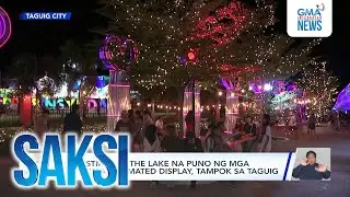 Christmas by the lake na puno ng mga pailaw at animated display, tampok sa Taguig | Saksi