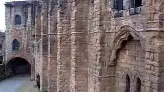 Winter Royal Palace And Abbey Church On History Visit To Dunfermline West Fife Scotland