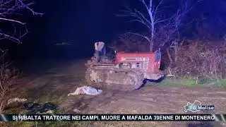 Si ribalta trattore nei campi, muore a Mafalda 39enne di Montenero