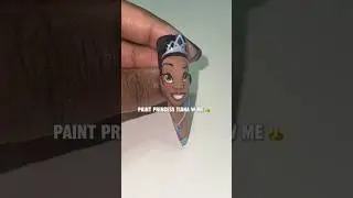 Paint Princess Tiana W Me | Disney Princess Nail Art