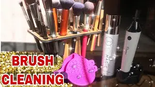 HOW I CLEAN MY ALIEXPRESS BRUSHES| USING PALMAT, SIGMAGIC SHAMPOO... | JWILLSCOOL