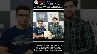 Many Congratulations on Completion of English, Public Speaking, Personality Development Course
