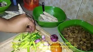 Online cooking tutorial how to make rice uduk and stir-fried mussels