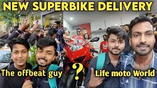 Finally New || Superbike Ducati Panigale V4S Delivery || public reaction 😍 @LIFEMOTOWORLD