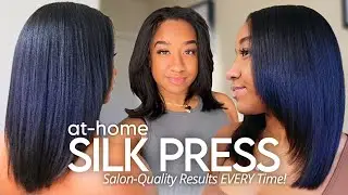 At-Home Silk Press Routine 2025 | Salon-Quality Results EVERY Time!