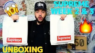 SUPREME SS18 WEEK 2 & 3 UNBOXING!! BEST ACCESSORIES