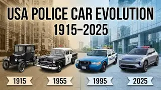 USA Police Car Evolution (1915&ndash;2025)