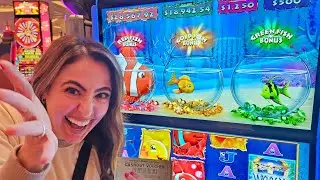 LIVE from Vegas!! OMG!!! The Best Gold Fish Jackpots EVER!!!