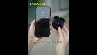 Бездротові bluetooth навушники Langsdom TS28 із затискачем для вух Black