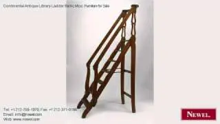 Continental Antique Library Ladder Baltic Misc. Furniture