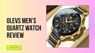 OLEVS Men&rsquo;s Quartz Watch Review | Waterproof Luminous Moon Phase Luxury Wristwatch