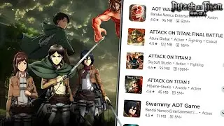 🔥Top 5 Attack on Titan Games for Android and IOS || Anime Game Series || Tamil
