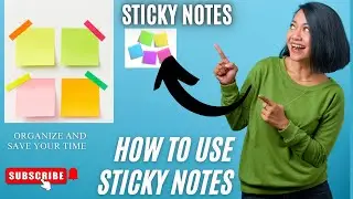 How to uses sticky notes😊😊 with easy steps in 2025|step-by-step  100% easy |learn in only 5 mints