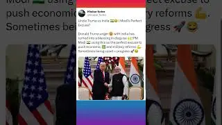 Uncle Trump vs India 🇮🇳😂 | Modi Perfect Excuse?
