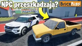 NOWA MAPKA z NPC? - policja vs złodziej z niewidzialnymi samochodami od NPC! ►Brick Rigs◄ #75