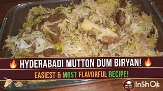 World&rsquo;s Best Hyderabadi Mutton Dum Biryani! Authentic & Easy #food #biryani #ramadan #viral 