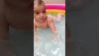 #infant #baby #first #summer #bath