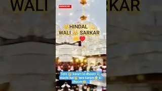 👑 Hindal 💫Wali 👑 sarkar 🤲&hearts;️ | Tere 👑 karam ki dhoom 💫machi hai👏 tere karam🌟 ki dhoom🤲#viral # shorts