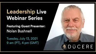 Nolan Bushnell, the founder of Atari and Chuck-E-Cheese, on managing Steve Jobs in live Ducere chat.