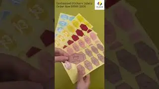 Customised Sticker Label Making #stickers #labelprinting #packaging #box #paperbox #packagingdesign