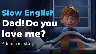 Dad, Are You There? | Slow English Speaking & Listening Practice (A1- A2 Level) #english