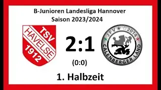 TSV Havelse U16 - JFV Calenberger Land U16 2:1 (0:0) 1. Halbzeit