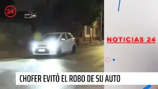 Chofer us&oacute; arma para enfrentar a delincuentes y frustrar robo de auto en Quinta Normal
