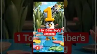 |1 to 10 Numbers 🔢 Counting|🎈 Fun Learning for Kids| #ai #shortsfeed  #shorts #anime