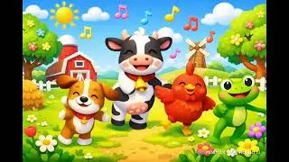 🎶Os sons dos animais 🐾 Cantar,brincar e aprender! AU AU🐶 MUU 🐮COAX COAX 🐸#músicainfantil #animais 