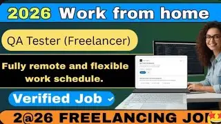 QA tester freelancer work/earn 1500 per month/Ai work/work from home