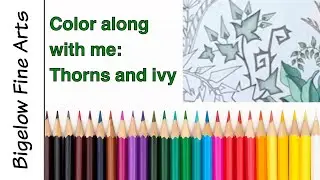 How to color ivy leaves - Deer spread pt5: Enchanted Forest