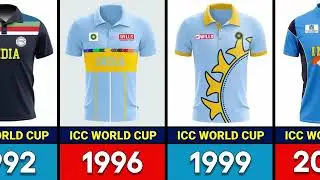 Evolution of India team jersey (1975-2023) 🤯