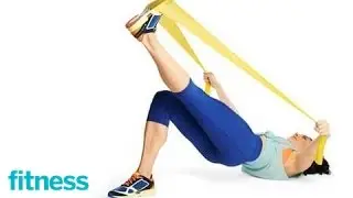 Bridge Kick Resistance Band Exercise | Fitness