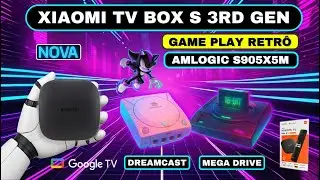 Xiaomi TV Box S 3ª Gen Rodando Dreamcast e Mega Drive? Veja o Resultado! Amlogic S905x5M!
