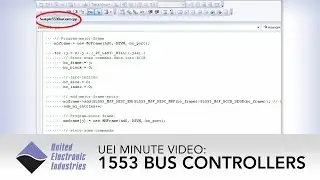 Контроллеры шины 1553 | Минутное видео UEI