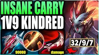 Duskblade Kindred Is An INSANE 1v9 Carry God! 90000 Damage Kindred Hard Carry! - League of Legends