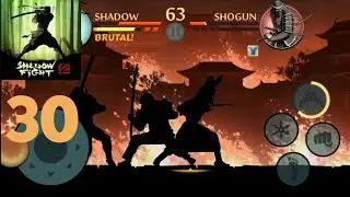 Shadow fight 2 gameplay part 30 shogun boss fight act 6 ending 