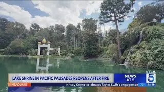 Lake Shrine gardens in Pacific Palisades reopens after wildfire