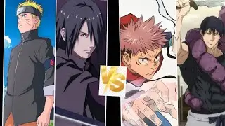 Naruto dan Sasuke vs yuji dan toji #mugen #mugenkecilkecilan 