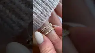 Sprinkle of Sugar Stacking Rings: Delicate Diamond Bands