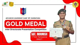 NCC Cadet SGT. Mounish Wins Gold at Advanced Leadership Camp!