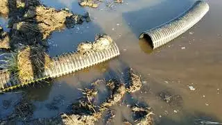 Agri Drain inline water control structure in action