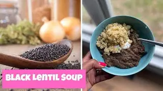 Quick & Easy Creamy Black Lentil Soup for Shrinking Fibroids, PCOS, Endo, Ovarian Cysts, Naturally