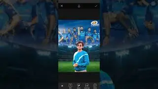 Mumbai Indians photo editing in picsart ll ipl creative photo editing by picsart #shorts