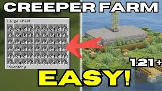Minecraft Creeper Farm 1.21 Java & Bedrock - Unlimited Gunpowder (AFK)