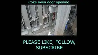 Coke oven door opening || Coke oven battery || Coke oven for steel plant #shorts