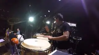 Soundcheck ( Ramon Yslas on Percussion)  with Candy Dulfer, Eric Marienthal and Patches Stewart.