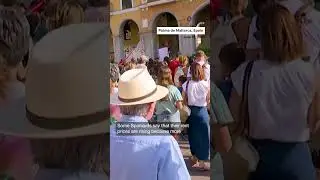 Spaniards turn water pistols on visitors to protest mass tourism